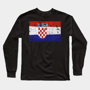 Croatia Flag Long Sleeve T-Shirt